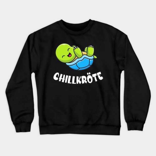 Chillkröte lustige Schildkröte Crewneck Sweatshirt by Foxxy Merch